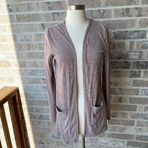AEROPOSTALE CAPE JUBY Cardigan Sweater Open Front Pocket Knit M Medium Women
